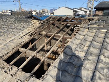 京都中京区 木造住宅解体工事 2 大阪市生野区の家屋 空き家の解体なら株式会社三心にお任せ